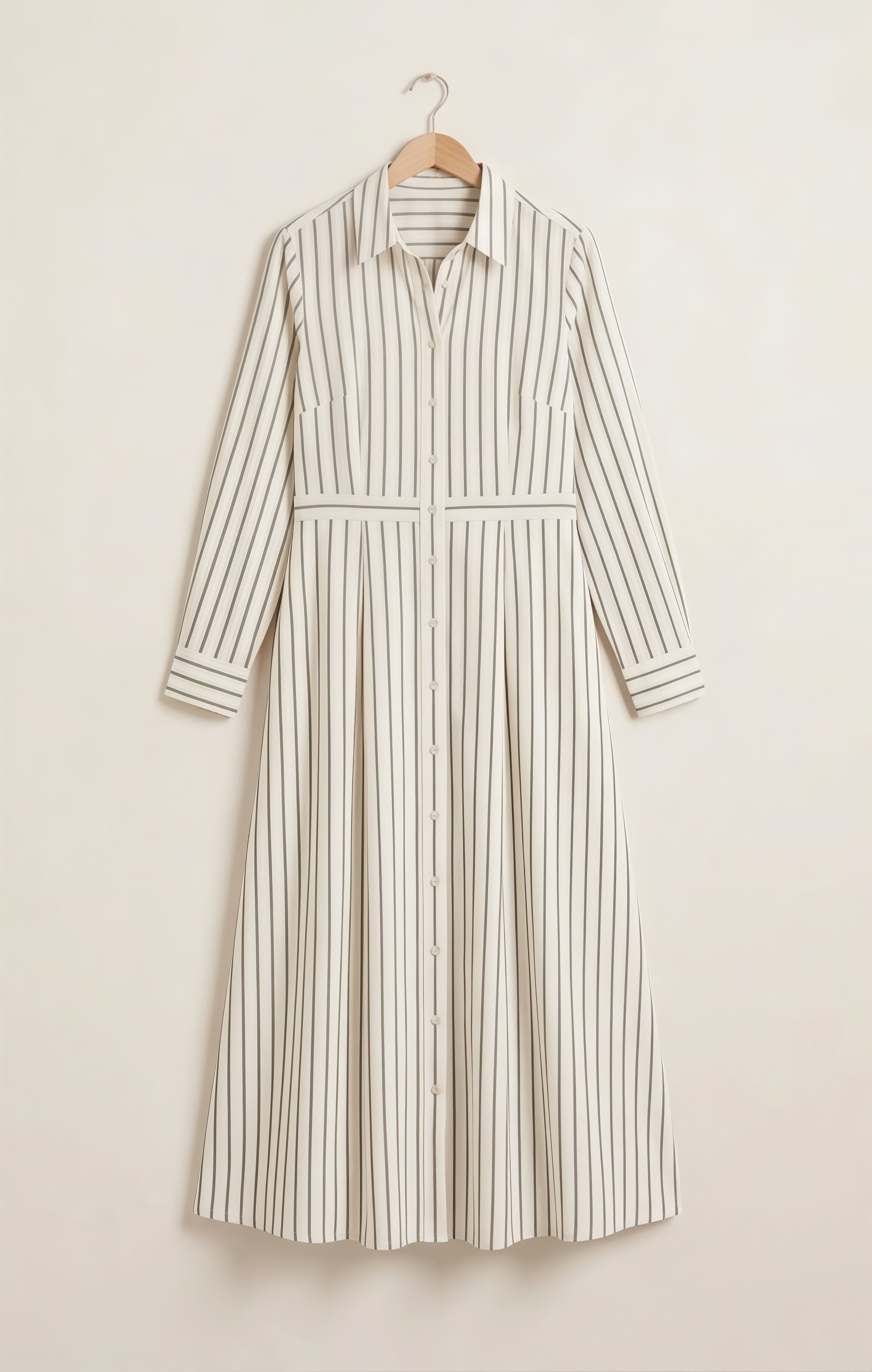 Long Sleeve Shirt Dress – Marina Stripe