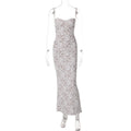 Elegant Floral Lace Maxi Dress - Bodycon Cami Mermaid Long Dress (Wholesale)